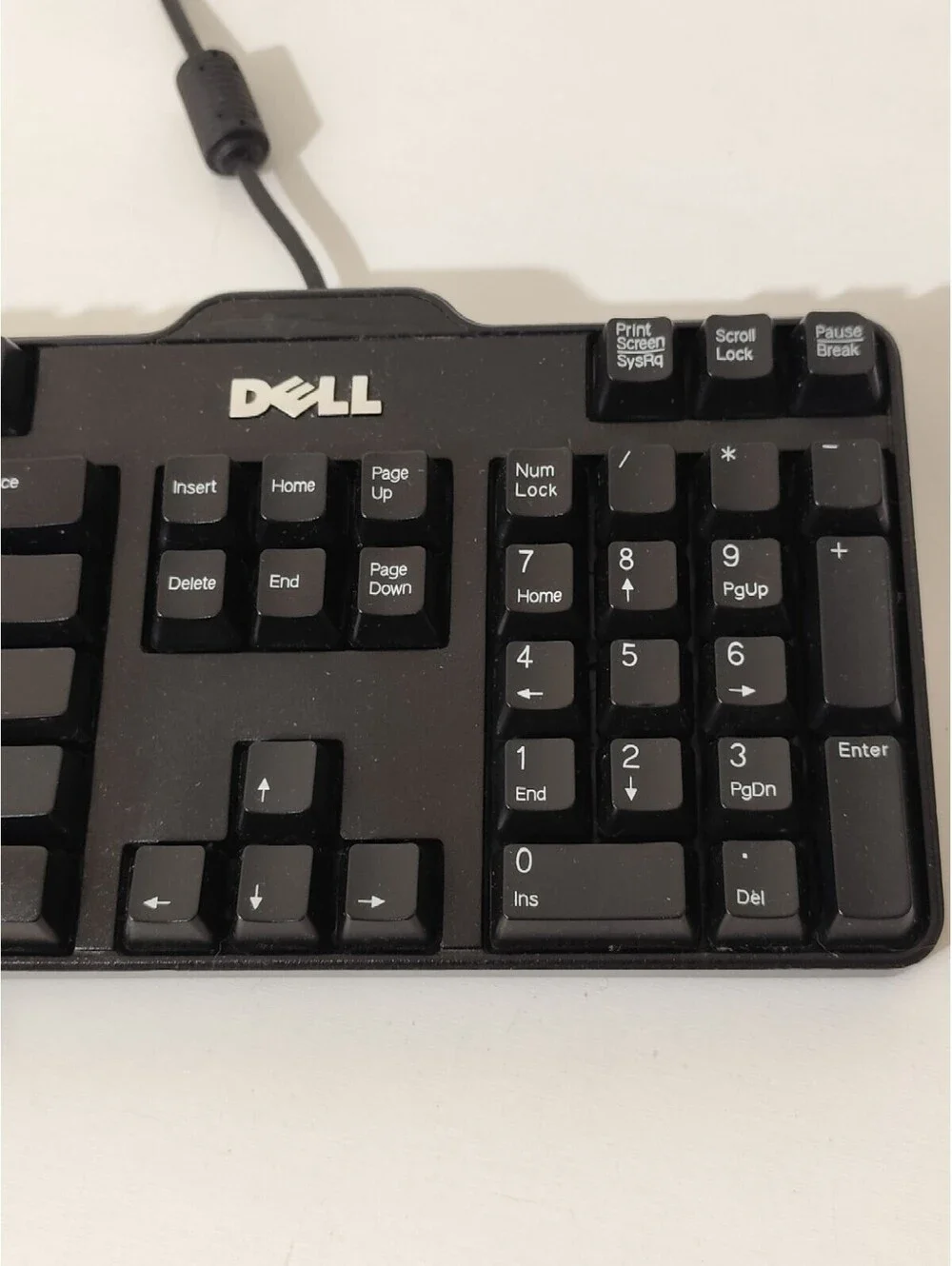 Used Dell Model SK-8115 QWERTY Black USB Wired Computer Keyboard With Mouse